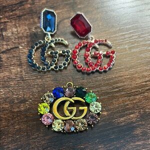 GG Earrings and Pendant Set